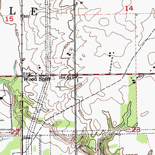 Topographic Map of Dresden Heights School (historical), IL