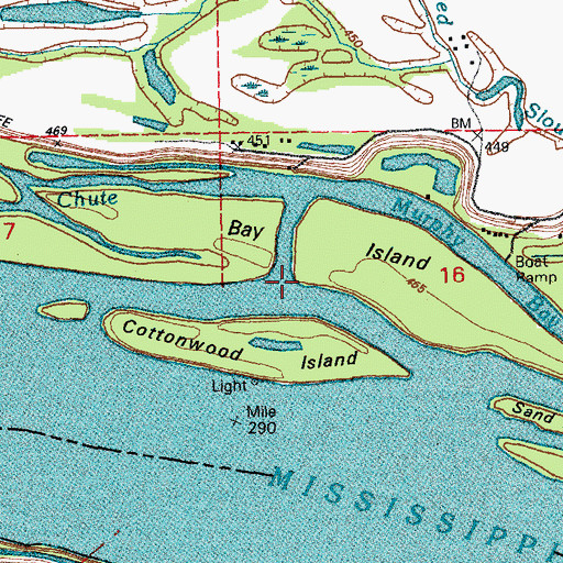 Topographic Map of Drift Chute, IL
