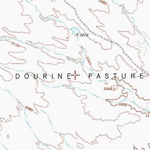 Topographic Map of Dourine Pasture, AZ