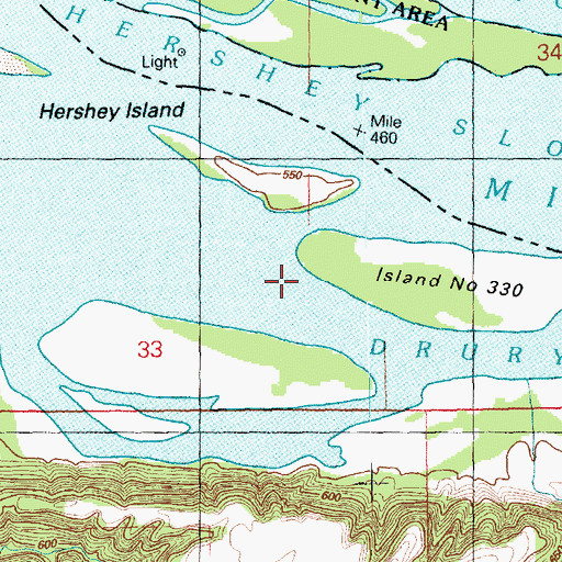 Topographic Map of Drury Slough, IL