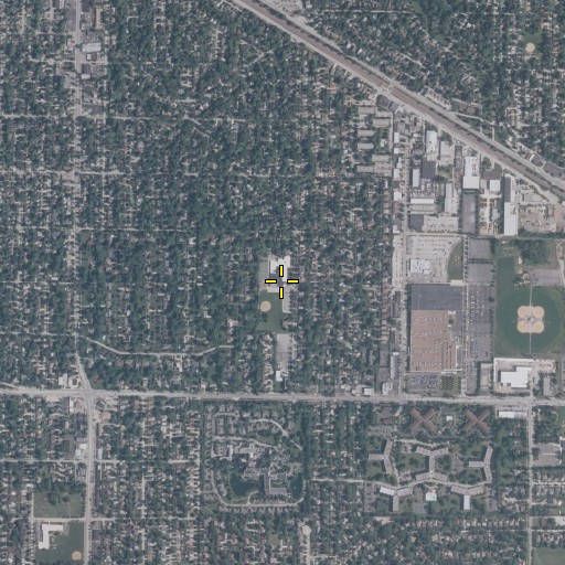 Aerial/Satellite Image of Dryden Elementary School, IL