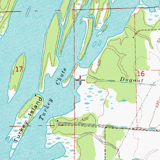 Topographic Map of Dugout Creek, IL