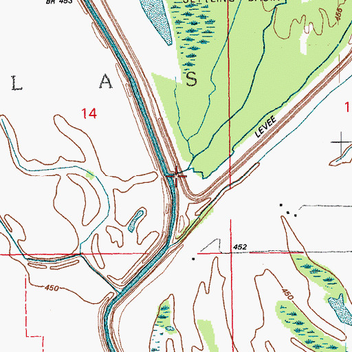 Topographic Map of Dutch Creek, IL