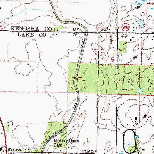 Topographic Map of Dutch Gap Canal, IL