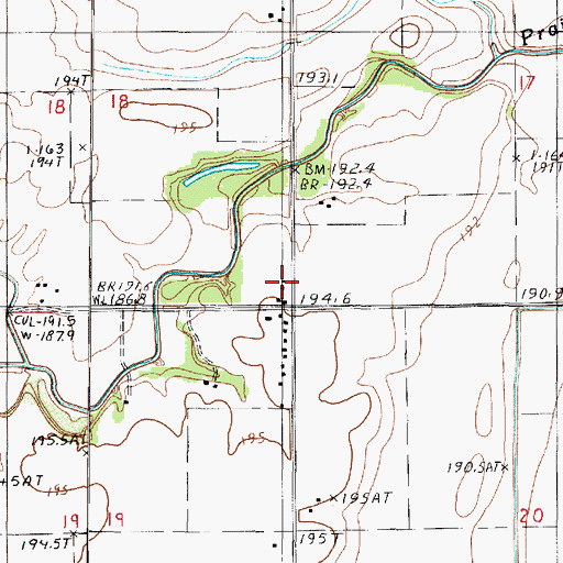 Topographic Map of Dutour School (historical), IL