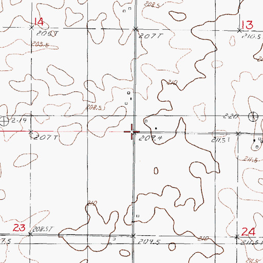 Topographic Map of Dyer School (historical), IL