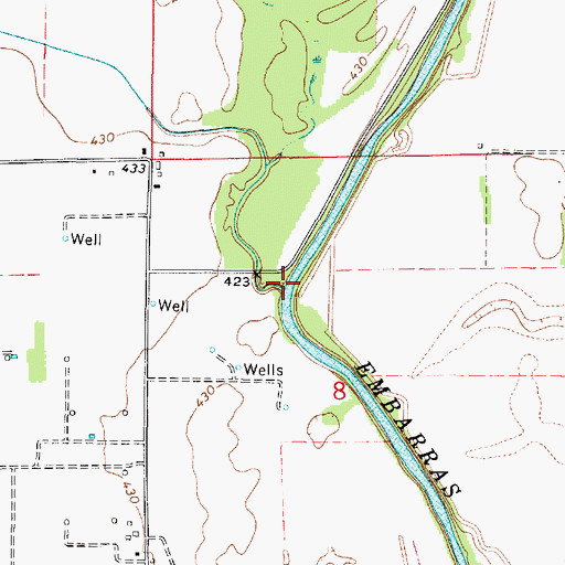 Topographic Map of Eagle Branch, IL