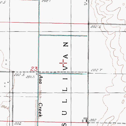 Topographic Map of Eagle Lake Basin, IL