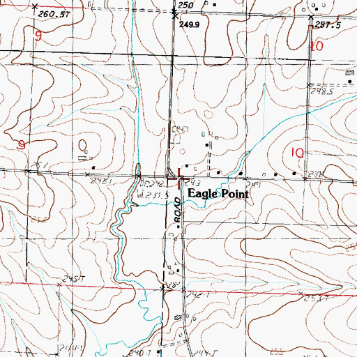 Topographic Map of Eagle Point, IL