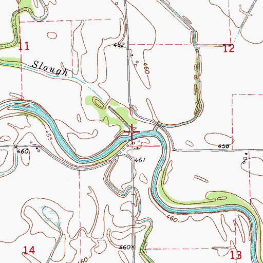 Topographic Map of Eagle Slough, IL