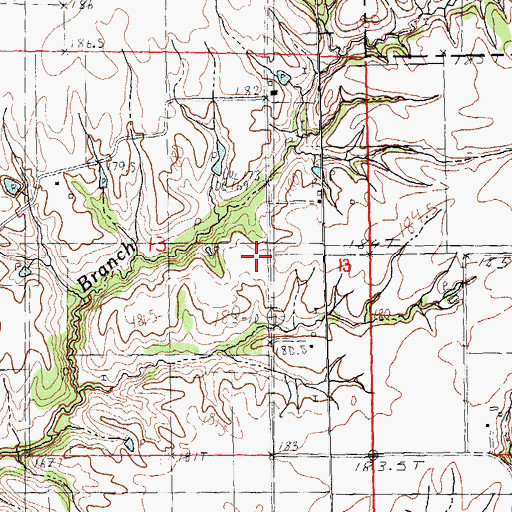 Topographic Map of East Hickory School (historical), IL