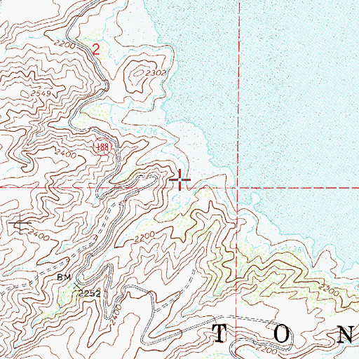 Topographic Map of Soltera Cove, AZ