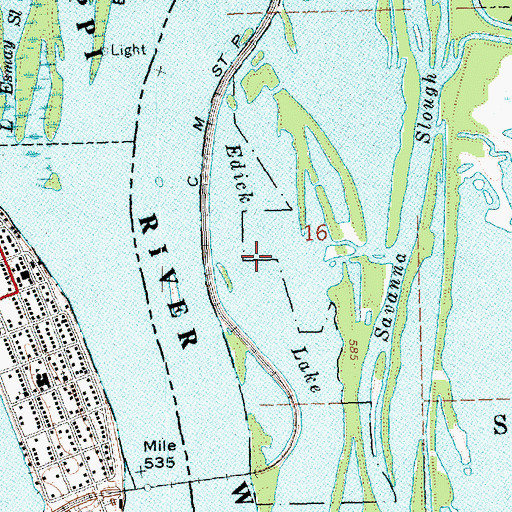 Topographic Map of Edick Lake, IL