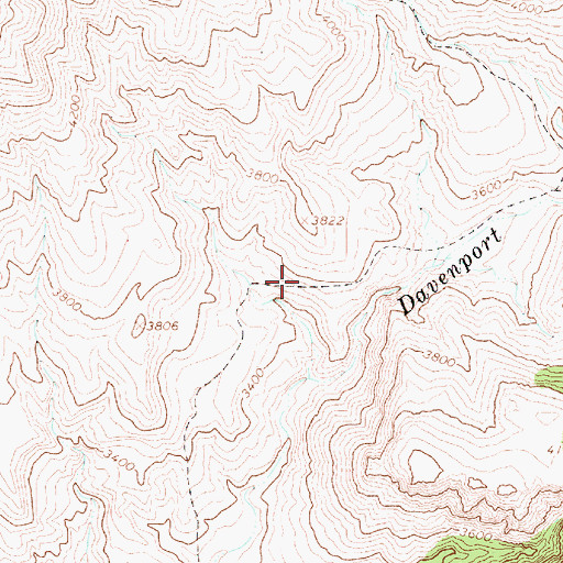 Topographic Map of Rock Spring, AZ
