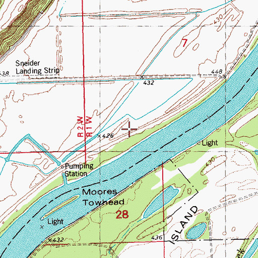Topographic Map of Elbow Lake (historical), IL