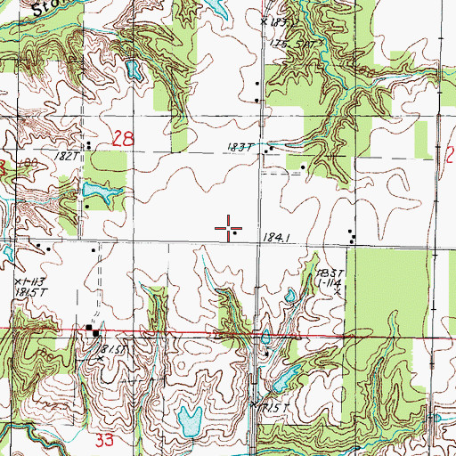 Topographic Map of Eldorado School (historical), IL