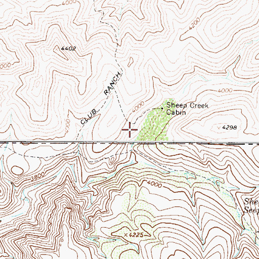 Topographic Map of Round Spring, AZ