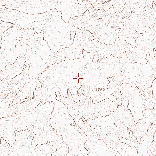 Topographic Map of Dog Spring, AZ