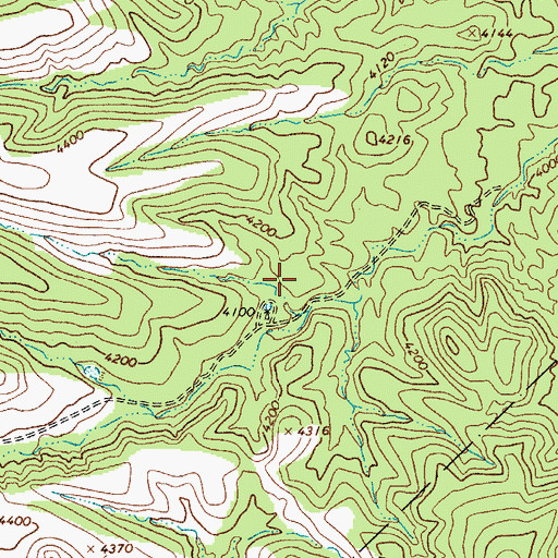 Topographic Map of Chalky Butte, AZ