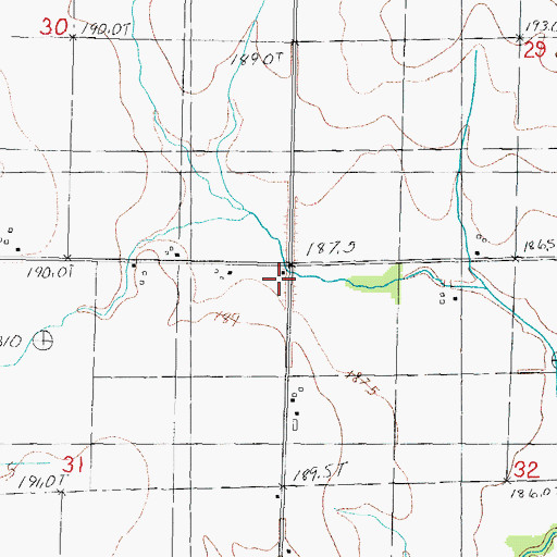 Topographic Map of Eureka School (historical), IL