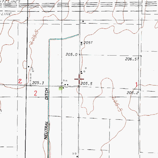 Topographic Map of Eureka School, IL