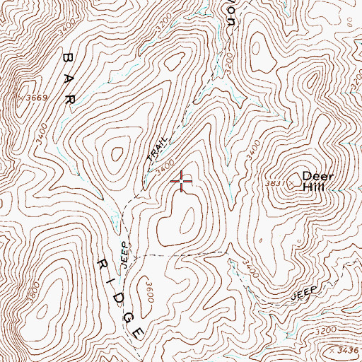 Topographic Map of Buckhorn Tank, AZ