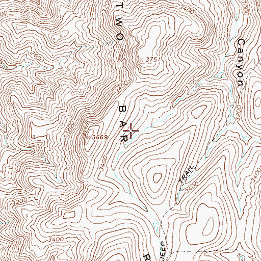 Topographic Map of Coyote Tank, AZ