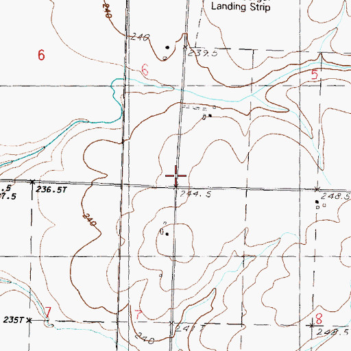 Topographic Map of Evergreen School (historical), IL