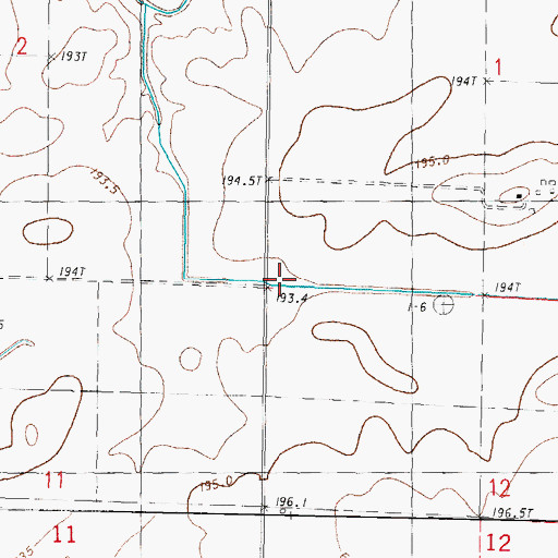 Topographic Map of Excelsior School (historical), IL