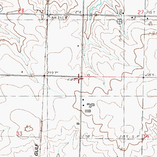 Topographic Map of Excelsior School (historical), IL