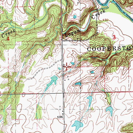 Topographic Map of Fagar School (historical), IL