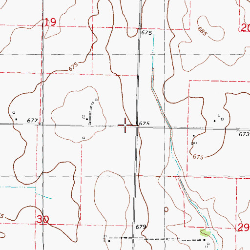 Topographic Map of Fair Prairie School (historical), IL