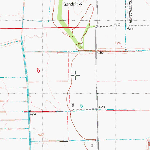 Topographic Map of Fairbanks Ranch, IL