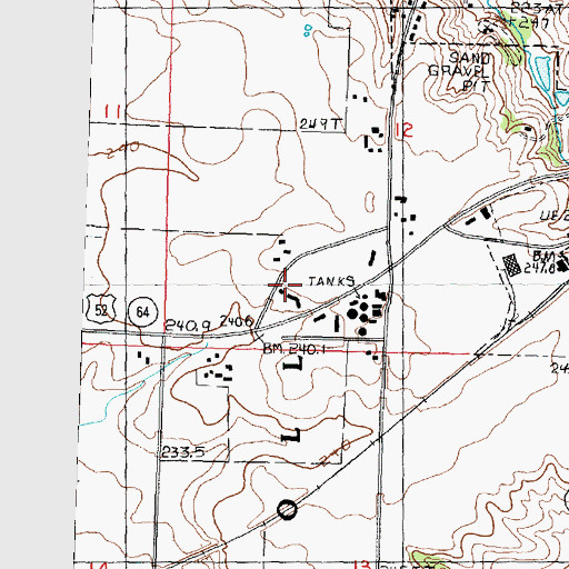 Topographic Map of Fairground School (historical), IL