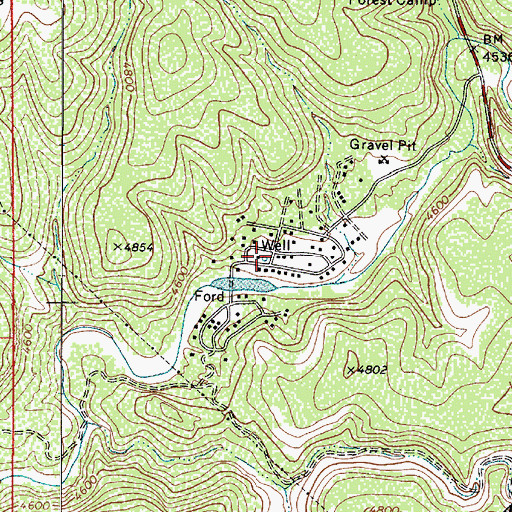 Topographic Map of East Verde Park, AZ