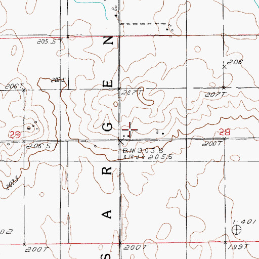 Topographic Map of Fairplay School (historical), IL