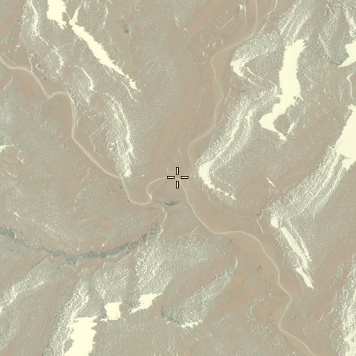 Aerial/Satellite Image of Dowozhiebito Canyon, AZ