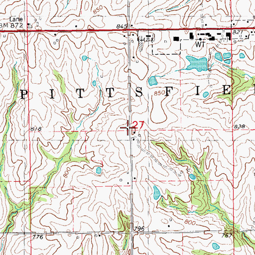 Topographic Map of Fairview School (historical), IL