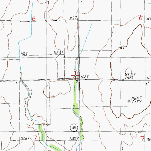 Topographic Map of Fairview School (historical), IL