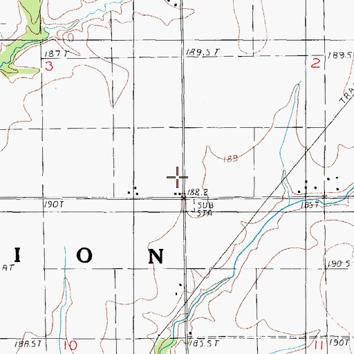 Topographic Map of Fairview School (historical), IL