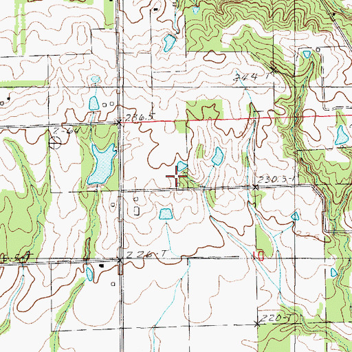 Topographic Map of Fairview School (historical), IL