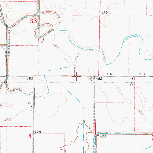 Topographic Map of Fairview School (historical), IL