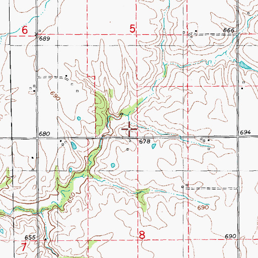 Topographic Map of Fairview School (historical), IL
