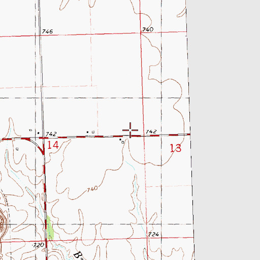 Topographic Map of Fairview School (historical), IL