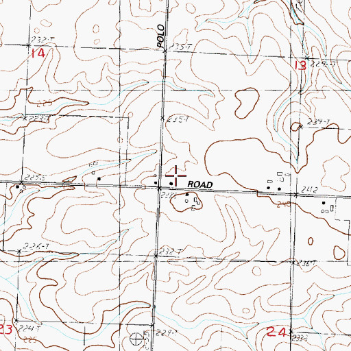 Topographic Map of Fairview School (historical), IL