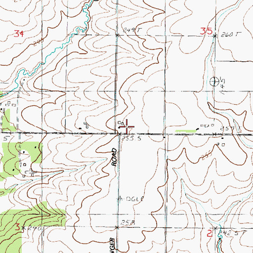 Topographic Map of Fairview School (historical), IL