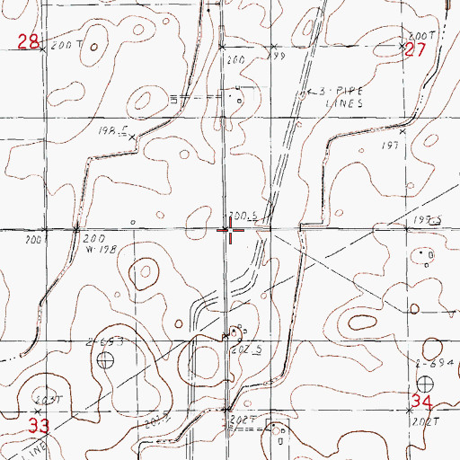 Topographic Map of Fallis School (historical), IL