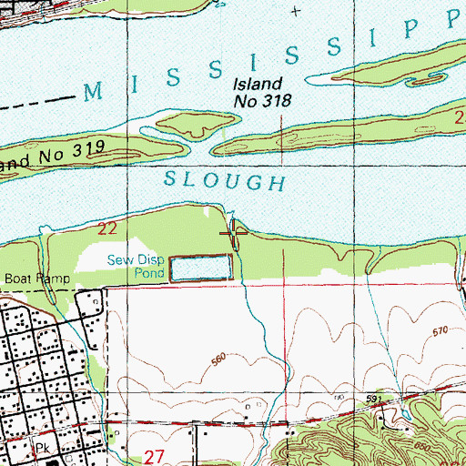 Topographic Map of Fancy Creek, IL