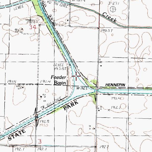 Topographic Map of Feeder Basin, IL
