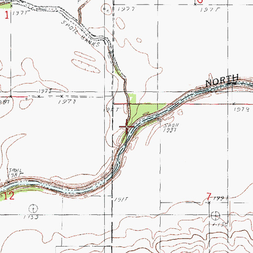 Topographic Map of Felky Slough, IL